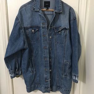 Over-sized denim jacket